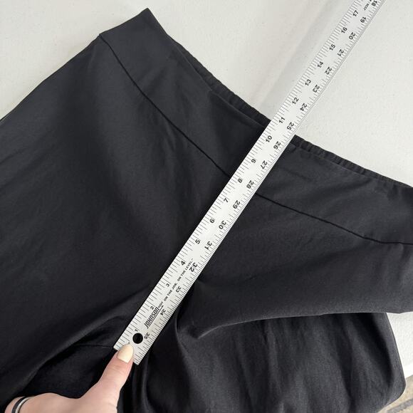 NIC+ZOE Pants Womens 14 Black Pull On Straight Slimming Trouser Office Travel - Picture 8 of 10